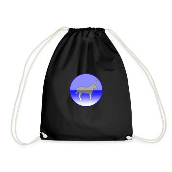Donkey - Drawstring Bag - black - Front