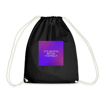 Cela vaut la peine d’être vous-même - Sac de sport léger - noir - Devant