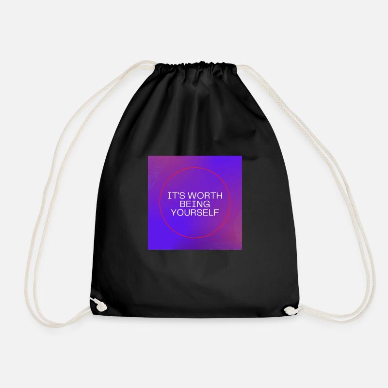 Cela vaut la peine d’être vous-même - Sac de sport léger - noir