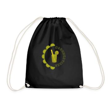Summer vibes - Kiwi Design - Drawstring Bag - black - Front