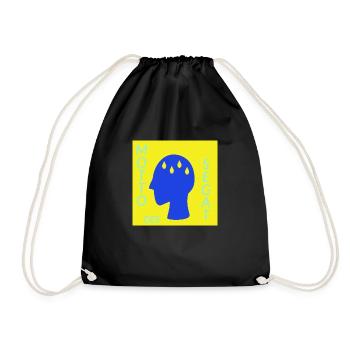 urban-relax Motto des Tages - Turnbeutel - Schwarz - Vorne