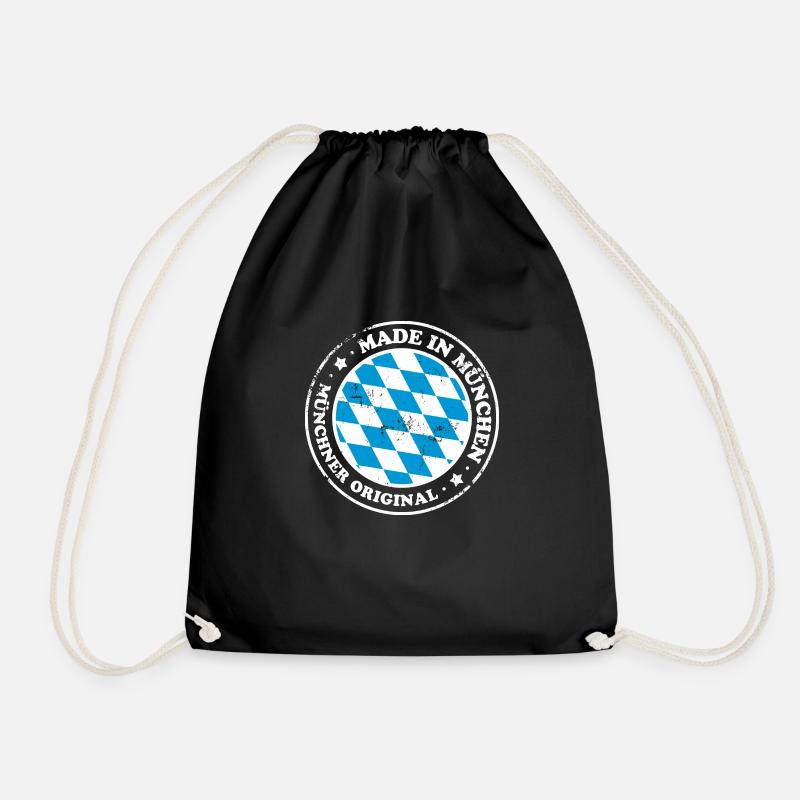Made in Munich - Drawstring Bag - black