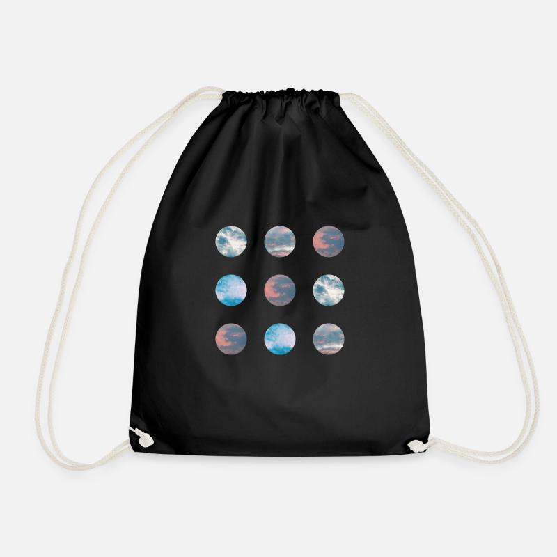 CloudMoon - Drawstring Bag - black