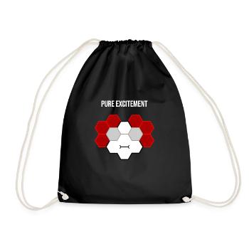 Pure excitement - Drawstring Bag - black - Front