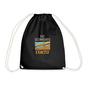 Géologue - Sac de sport léger - noir - Devant