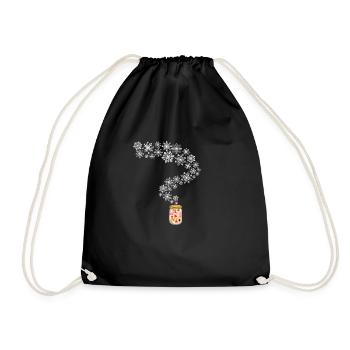 Christmas cookies - Drawstring Bag - black - Front