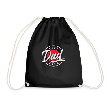 Best dad ever - Sac de sport léger - noir - Devant