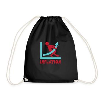 La courbe d’inflation augmente et le sarcasme augmente - Sac de sport léger - noir - Devant