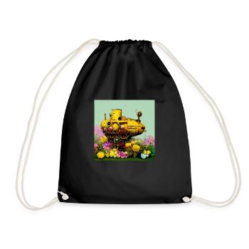 We all live in a Yellow Submarine - Turnbeutel - Schwarz - Vorne