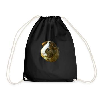 Cochon d’Inde Animal mignon Rongeur Cochon animal Cochon - Sac de sport léger - noir - Devant