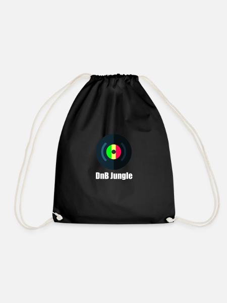 DnB Jungle - Drawstring Bag - black