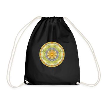 Mandala Graal 8 - Turnbeutel - Schwarz - Vorne