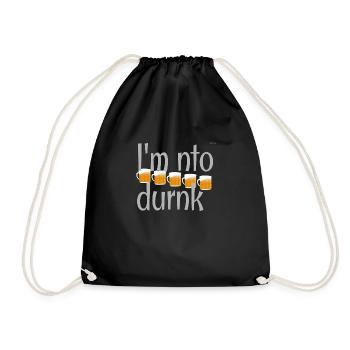 I am not drunk - Drawstring Bag - black - Front