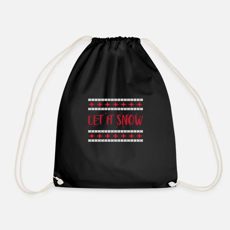 Laissez-le neiger - Sac de sport léger - noir
