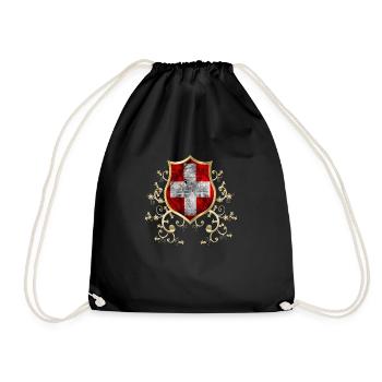 Suisse Drapeau Europe Suisse suisse - Sac de sport léger - noir - Devant