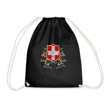 Suisse Drapeau Europe Suisse suisse - Sac de sport léger - noir - Devant