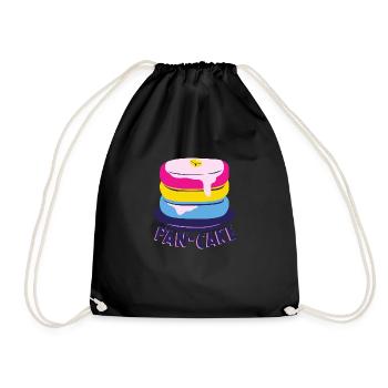 Pansexual Pan - Gâteau - Sac de sport léger - noir - Devant