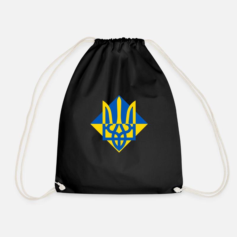 Ukraine - Drawstring Bag - black