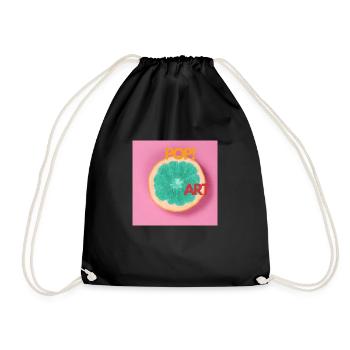 Pop Art style Design - Drawstring Bag - black - Front