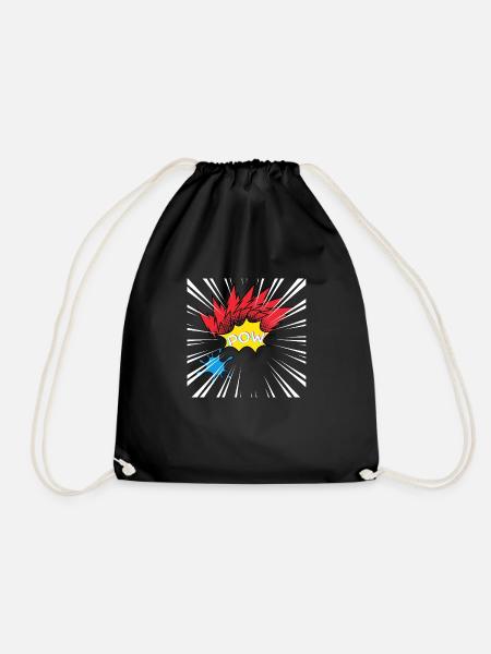 Pop Art Design - Turnbeutel - Schwarz