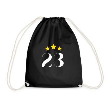 23e anniversaire étoilé - Sac de sport léger - noir - Devant