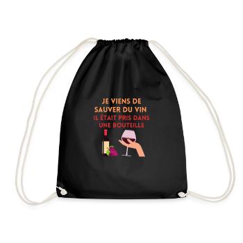 Vin est le sang du soleil - Sac de sport léger - noir - Devant
