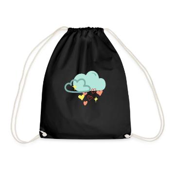 Regenwolke der Liebe - Turnbeutel - Schwarz - Vorne