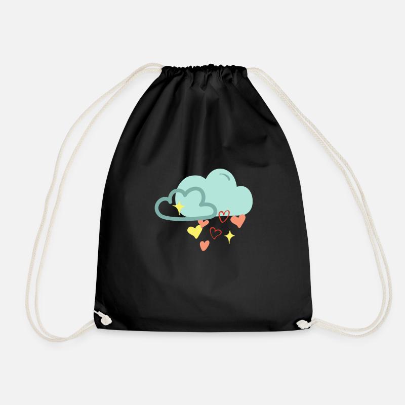 Regenwolke der Liebe - Turnbeutel - Schwarz