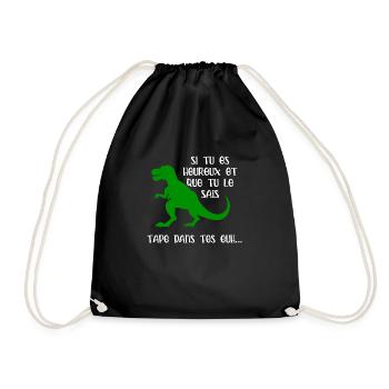 tape dans tes mains - Sac de sport léger - noir - Devant