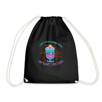 CoffeeLady - Drawstring Bag - black - Front