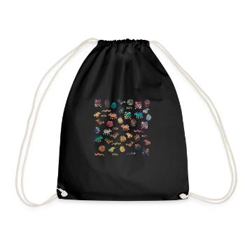 Figures aztèques - Sac de sport léger - noir - Devant
