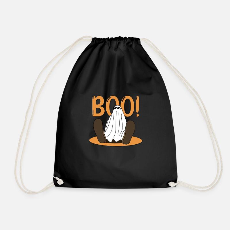 Boo Ghost sitting - Turnbeutel - Schwarz