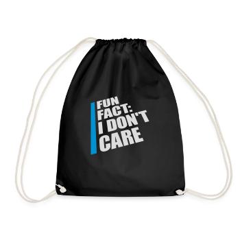 Je me fiche des faits - Sac de sport léger - noir - Devant