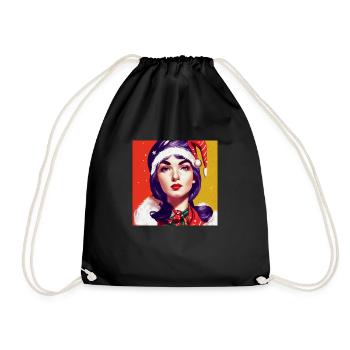 Ready for the Christmas party - Drawstring Bag - black - Front