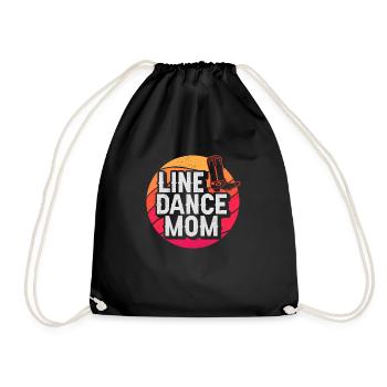 Line Dancing Cowboy Texas Line Dance Cadeau - Sac de sport léger - noir - Devant