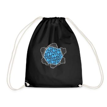 arc-en-ciel drôle dictons blague geek citation heureux - Sac de sport léger - noir - Devant