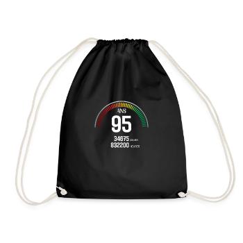 Anniversaire 95 ans Compteur - Sac de sport léger - noir - Devant