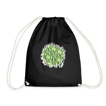 Camping Bière Humour Cadeau Montagne - Sac de sport léger - noir - Devant
