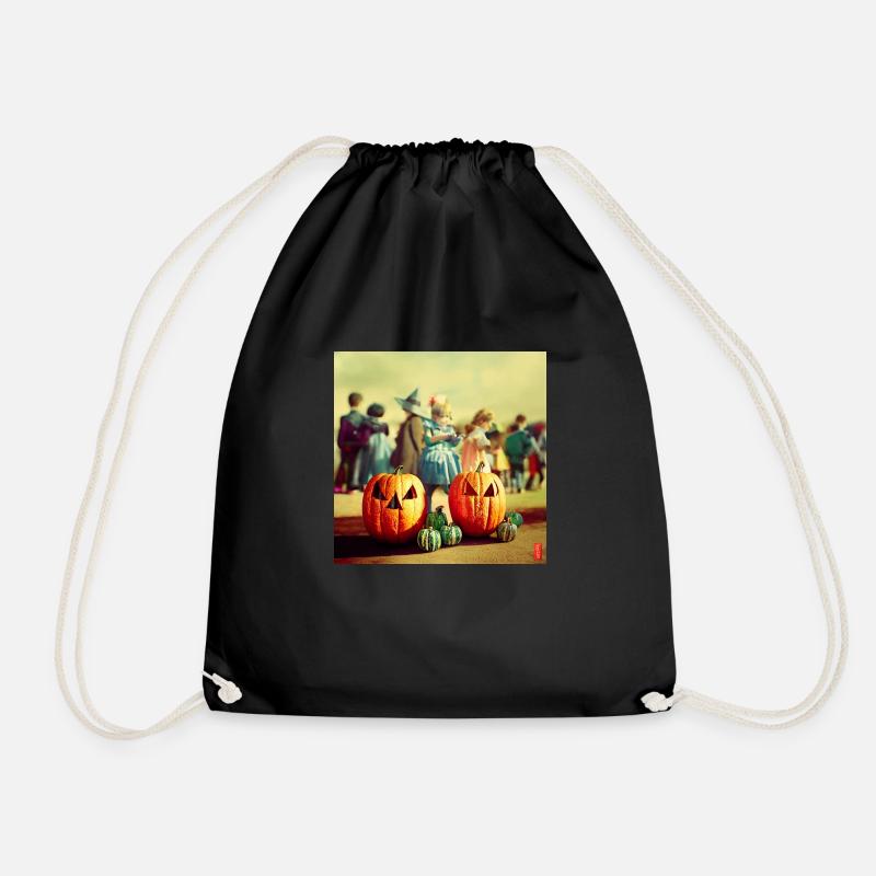 Halloween - Drawstring Bag - black