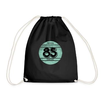 Vignette auto vintage 1985 - Sac de sport léger - noir - Devant