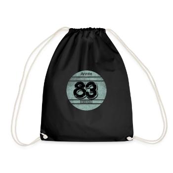 Vignette auto vintage 1983 - Sac de sport léger - noir - Devant
