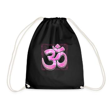 GOA Symbol mit Rand - Turnbeutel - Schwarz - Vorne