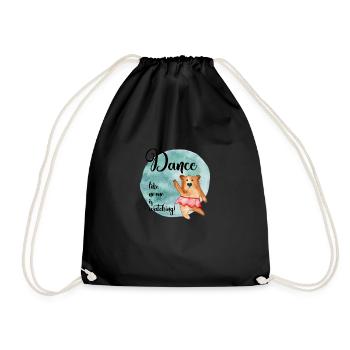 Dansez comme si personne ne regardait - Sac de sport léger - noir - Devant