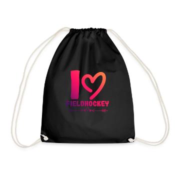 J’adore le hockey sur gazon - Sac de sport léger - noir - Devant