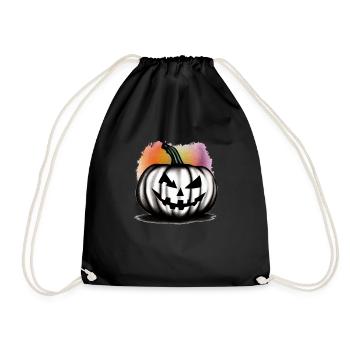Halloween Spooky Pumpkin Lantern 19 - Sac de sport léger - noir - Devant