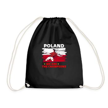Pologne nous sommes champions - Sac de sport léger - noir - Devant