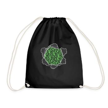 Tree Feller Union Carpenter Tshirts Ébéniste - Sac de sport léger - noir - Devant