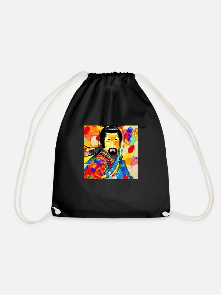 Samurai - Drawstring Bag - black