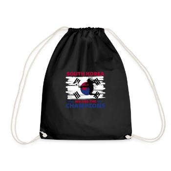 Corée du Sud Football 2022 supporter de Corée foot - Sac de sport léger - noir - Devant