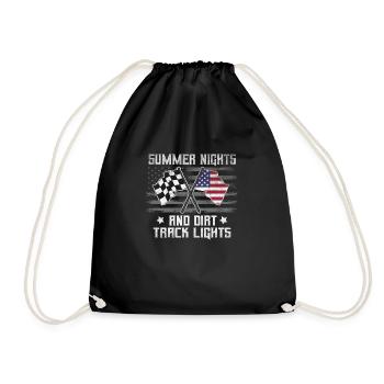 Summer Fun Nights Dirt Track Lights Racing Mot - Sac de sport léger - noir - Devant
